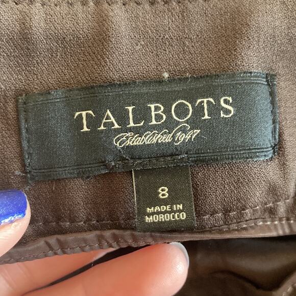 Talbots Wool Wide Leg Lined Trousers, Size 8 - Picture 9 of 11